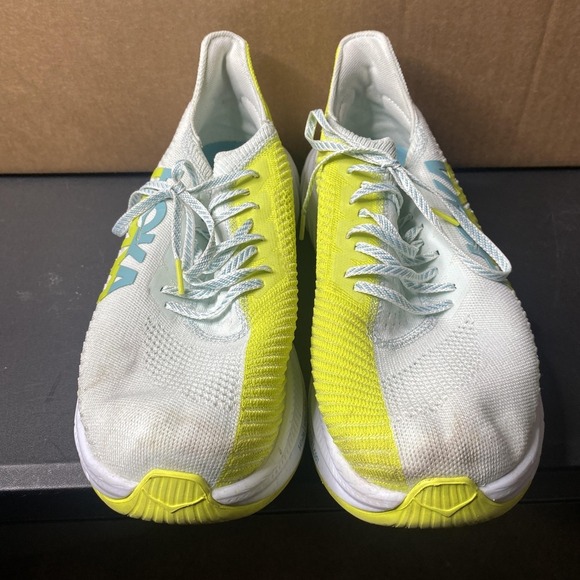 Hoka One One Carbon X 3 Shoes Mens Size 12.5D White Yellow Racing Running main image 6